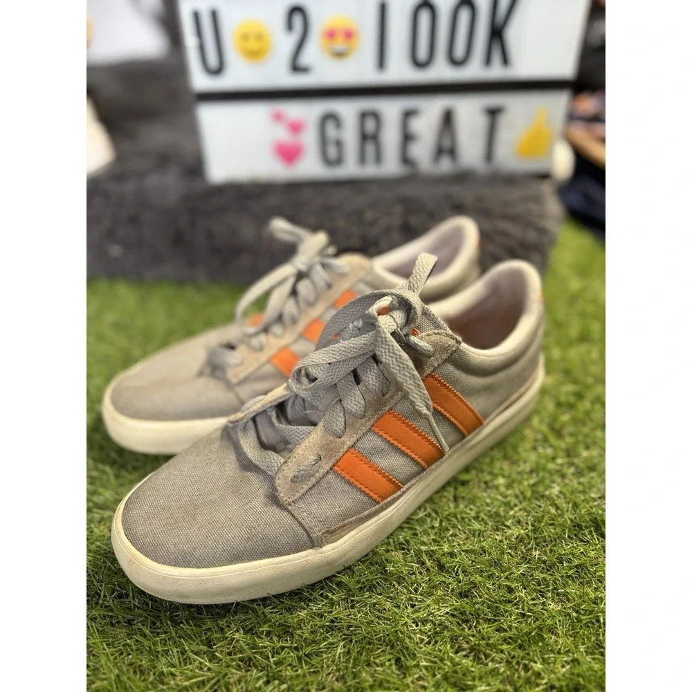 Adidas Shoes Mens 8.5 Daily Sneaker Casual Lifestyle Trainer Gray Oxford
